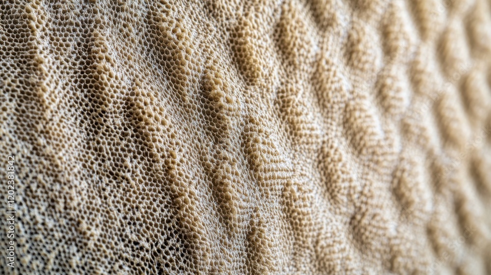 Close-up texture of beige patterned fabric surface in high resolution Close-up texture of beige patterned fabric surface in high resolution