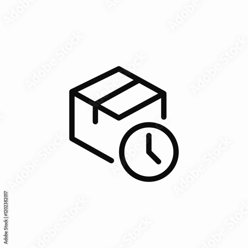 pending package icon sign vector