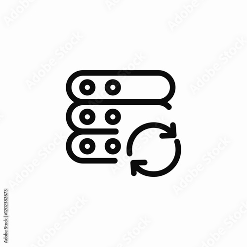 server backup icon sign vector