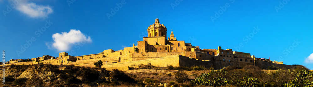 the historic old capital of malta mdina panorama the historic old capital of malta mdina panorama