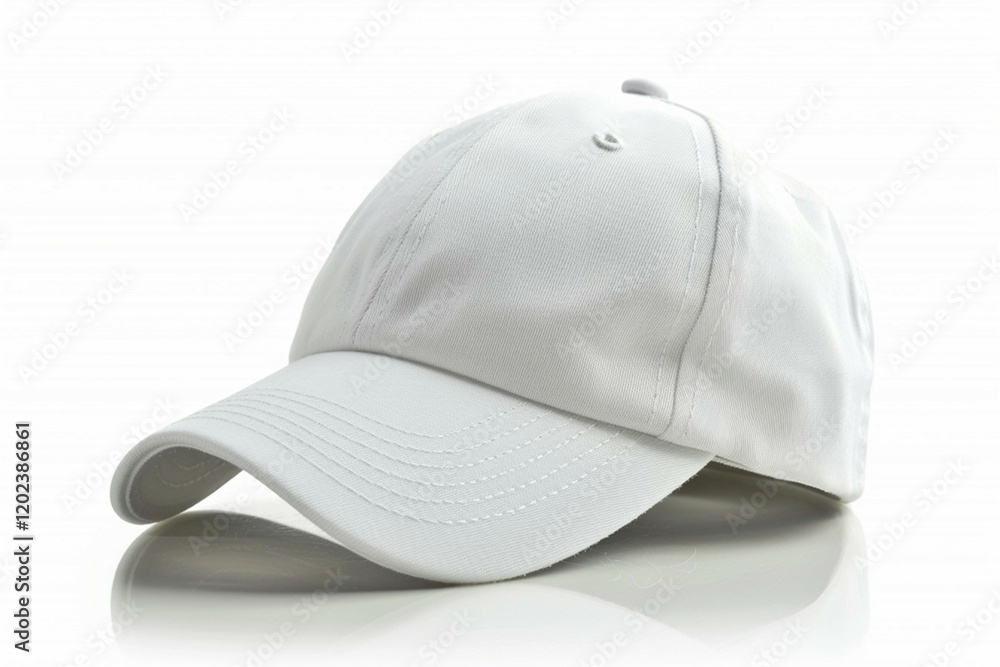 Crisp white baseball cap highlighted under natural sunlight emphasizing its clean design and high-quality craftsmanship. Crisp white baseball cap highlighted under natural sunlight emphasizing its clean design and high-quality craftsmanship.
