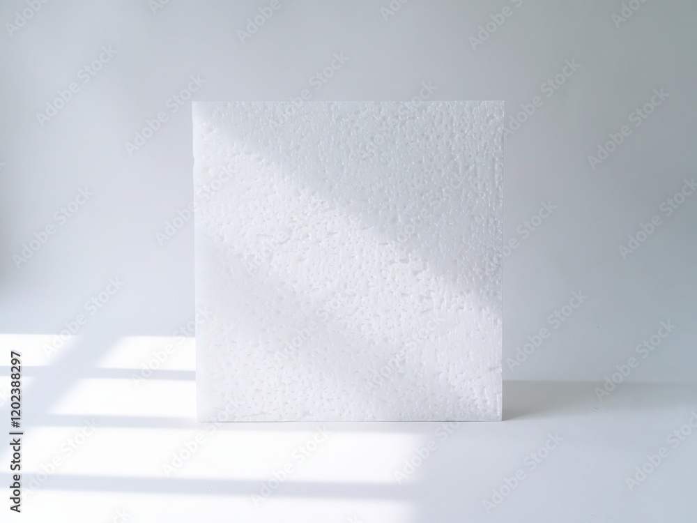 Foam board with subtle undershadow lighting Foam board with subtle undershadow lighting