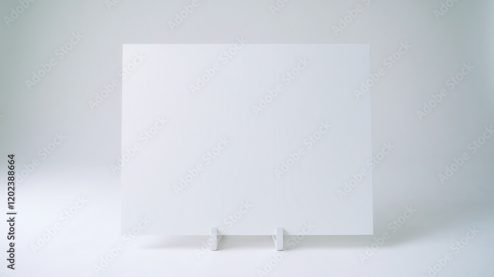 Fototapeta premium Studio-lit foam board with stand