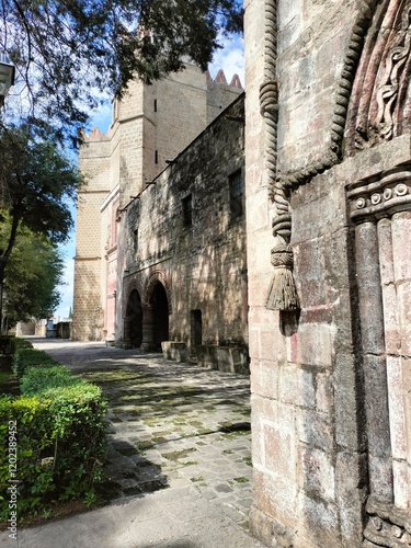 Vieja iglesia en el estado de Puebla.