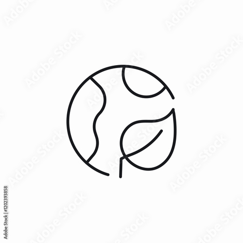 eco earth icon sign vector