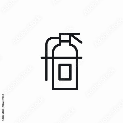 fire extinguisher icon sign vector