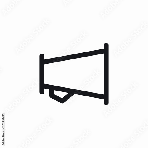 loud hailer speaker icon sign vector