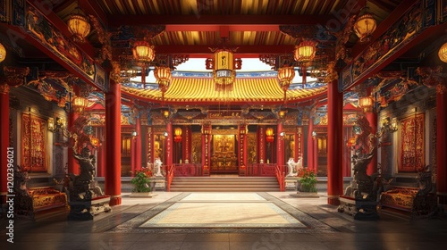 Chinese temple, Scenery temple.