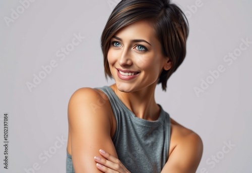 Portrait of a strong woman with a gentle smile