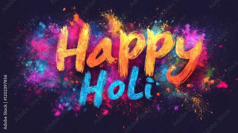 Happy Holi Festival Celebration - Vibrant Colors Happy Holi Festival Celebration - Vibrant Colors