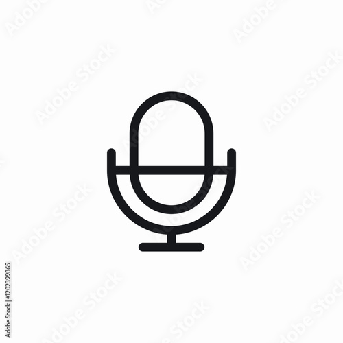 microphone device icon sign vector