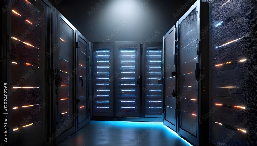server room with servers server room with servers