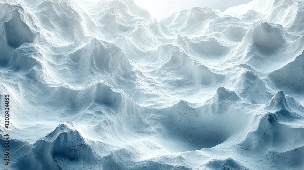 Obraz premium The image is of a large body of water with a lot of white foam and waves