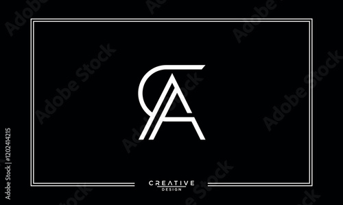 CA, AC, C, A, Abstract Letters Logo Monogram