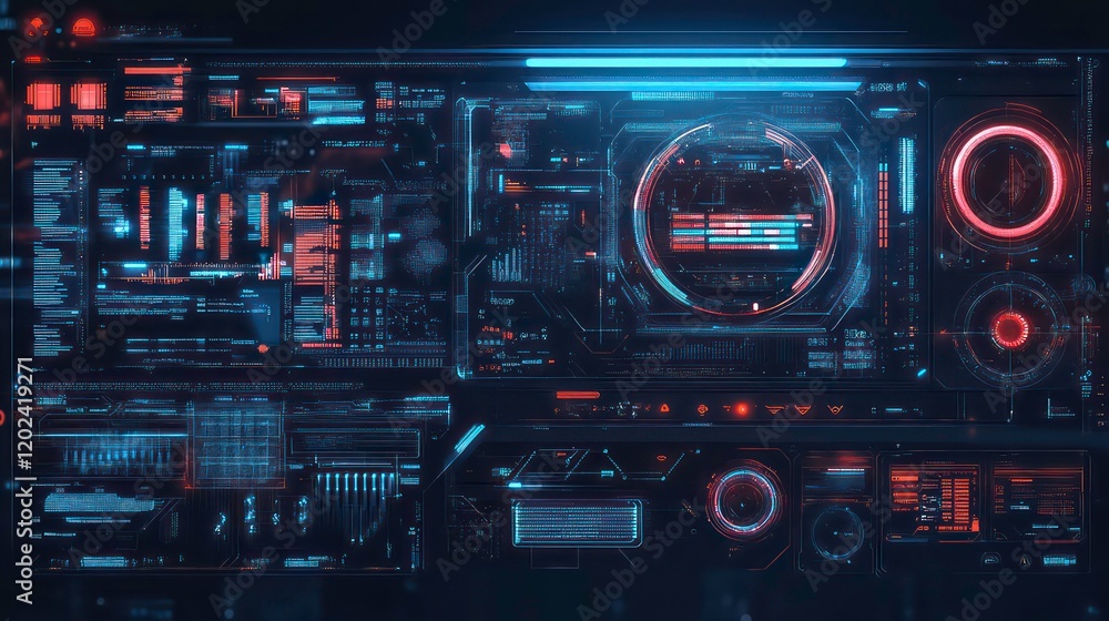 Abstract style on a blue background. display in futuristic cyberpunk style. Abstract style on a blue background. display in futuristic cyberpunk style.