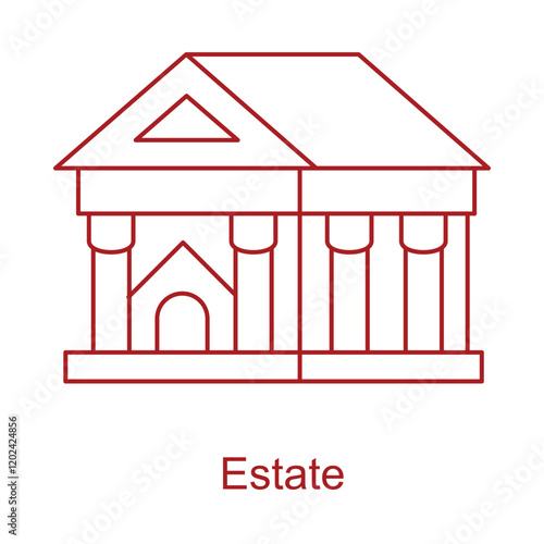 Estate Law Icon. Vector Icon Design