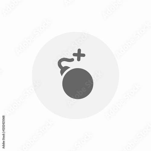 bomb explosion icon sign vector