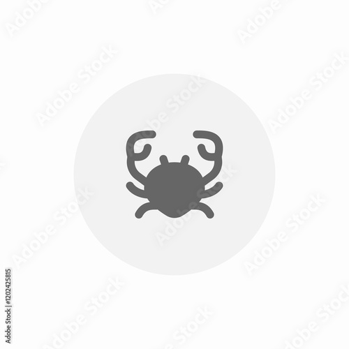 cancer sea icon sign vector