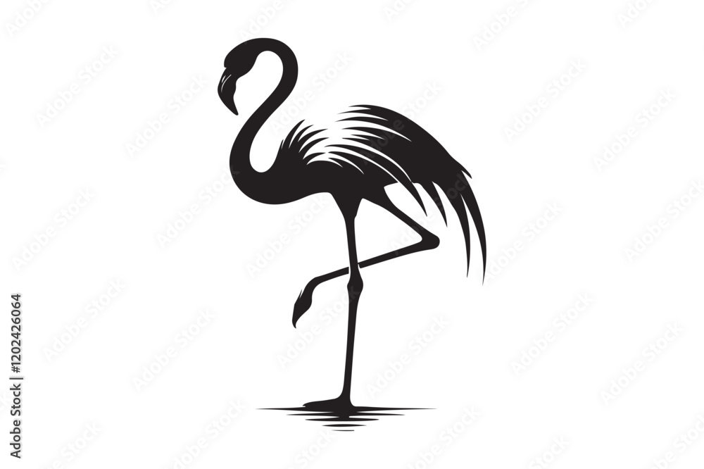Fototapeta premium flamingo silhouette
