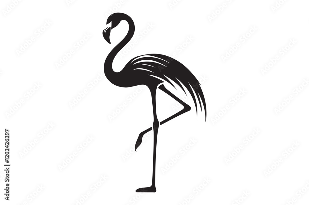 Fototapeta premium flamingo silhouette