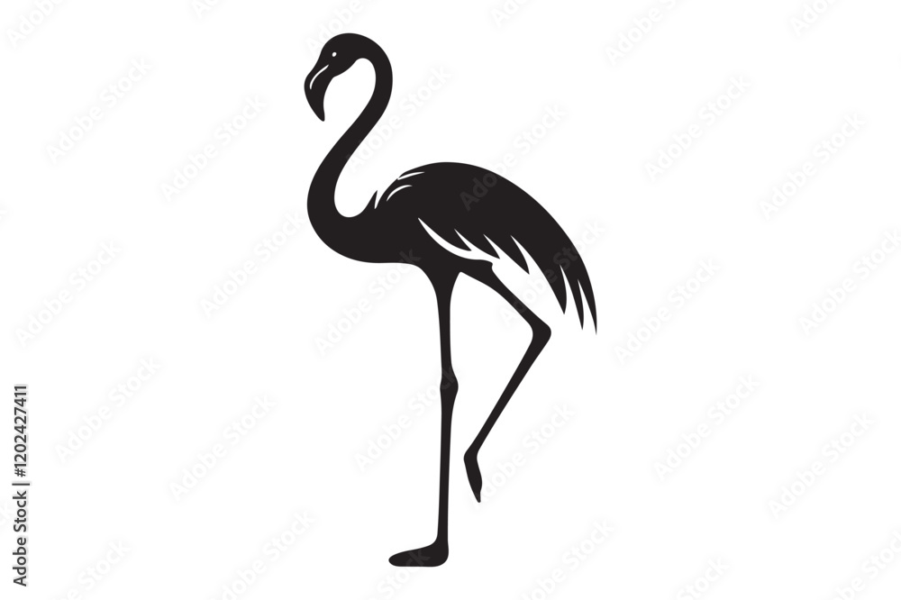 Fototapeta premium flamingo silhouette