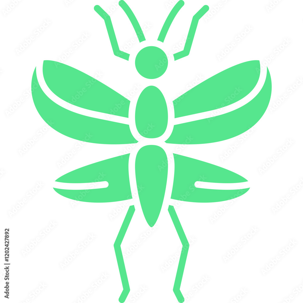 Locust Infestation icon single vector illustration Locust Infestation icon single vector illustration