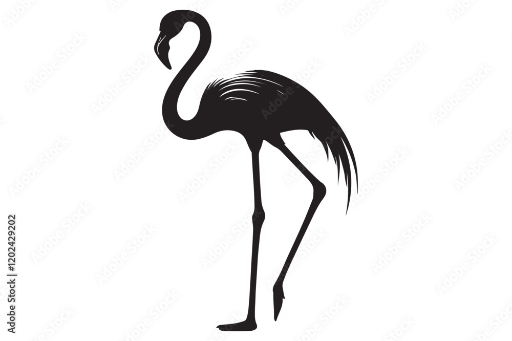 Fototapeta premium flamingo silhouette