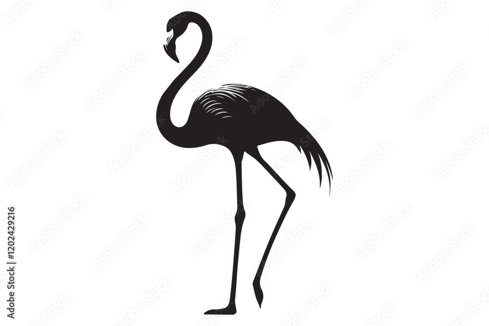Fototapeta premium flamingo silhouette