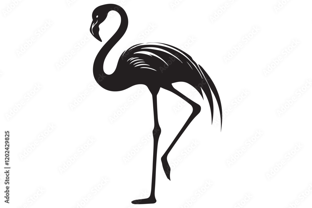 Fototapeta premium flamingo silhouette