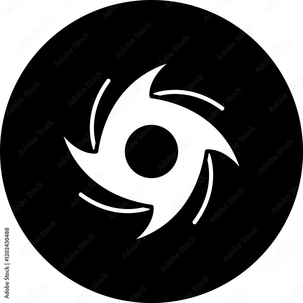 Cyclone icon single vector illustration Cyclone icon single vector illustration