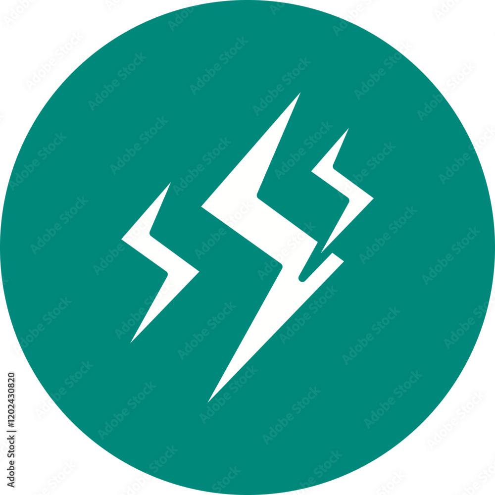 Lightning icon single vector illustration Lightning icon single vector illustration