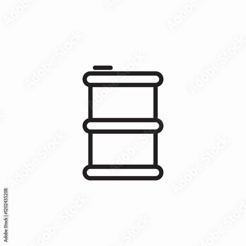 barrel container icon sign vector