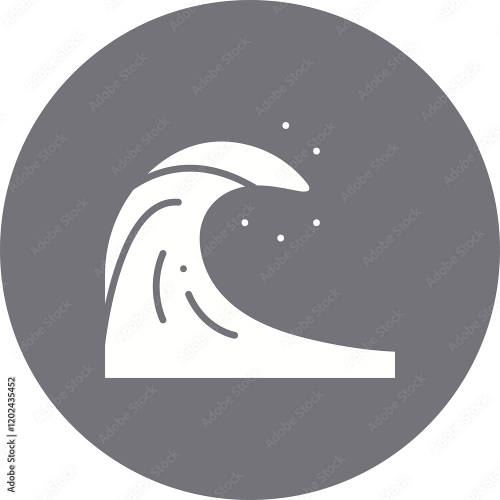Cold Wave icon single vector illustration Cold Wave icon single vector illustration