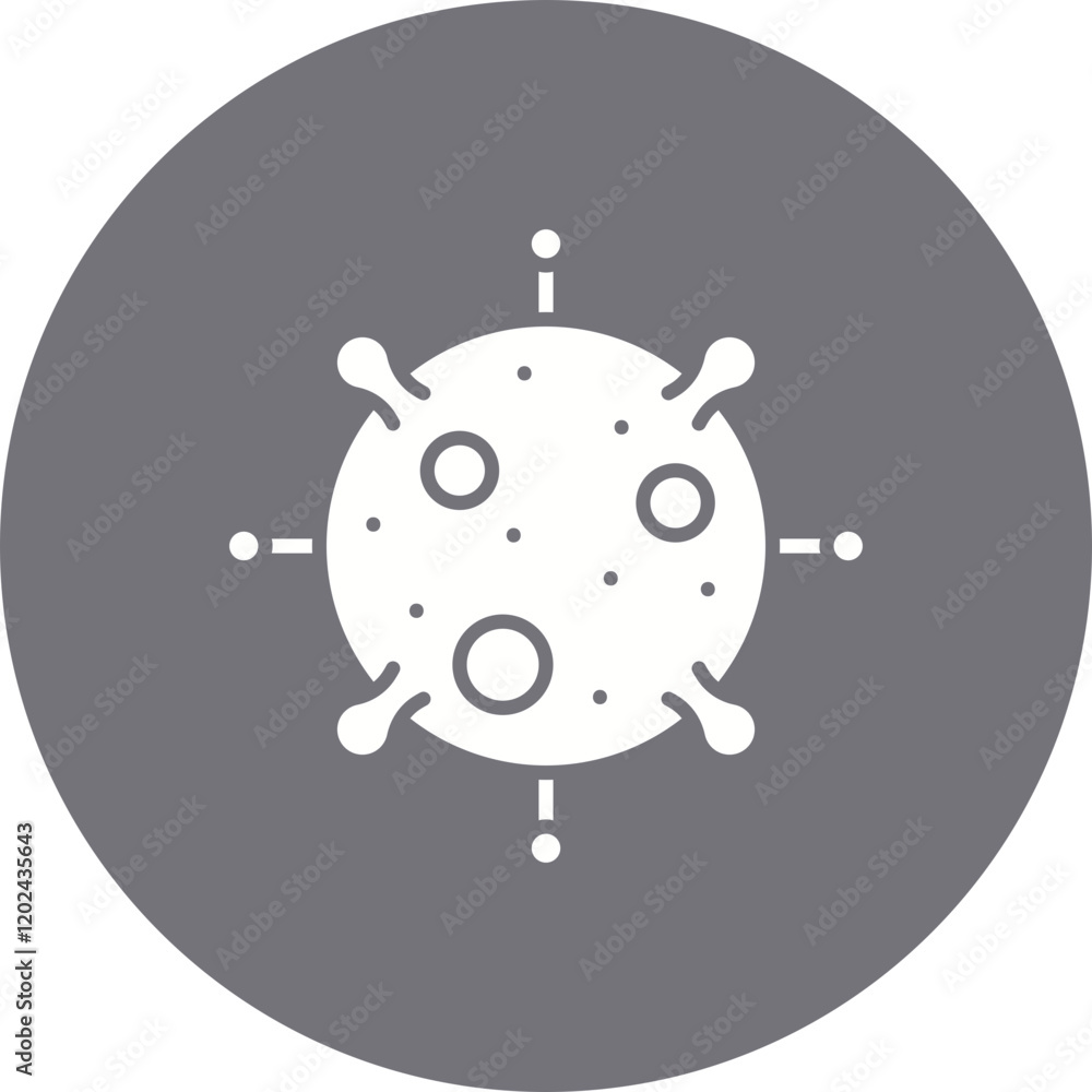Fototapeta premium Epidemic icon single vector illustration
