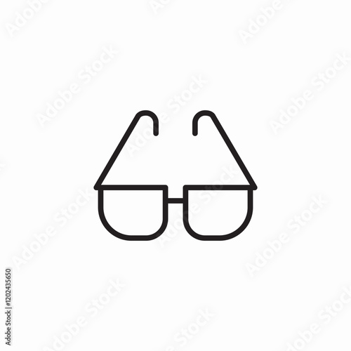 eyesight glasses icon sign vector