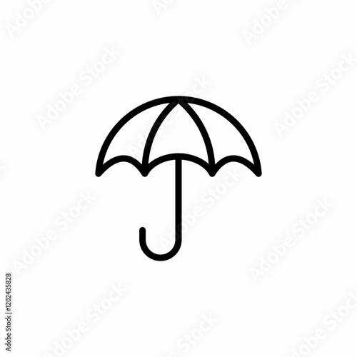 light umbrella icon sign vector