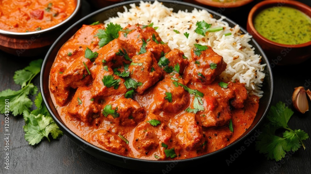 Delicious Chicken Tikka Masala with Rice Delicious Chicken Tikka Masala with Rice