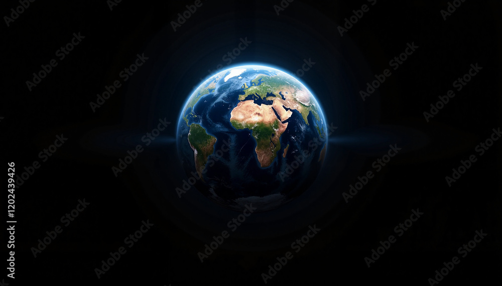 Fototapeta premium Earth from Space, Earth Hour