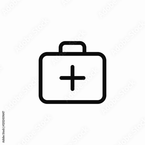 first aid kit icon sign vector