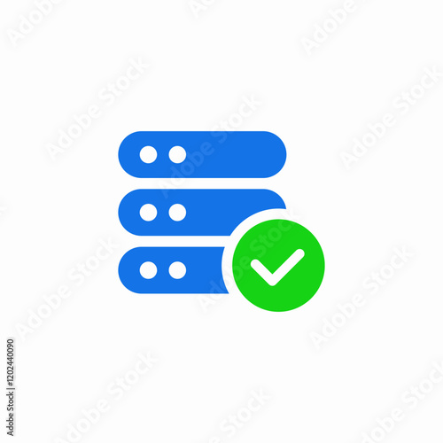 server successful icon sign vector