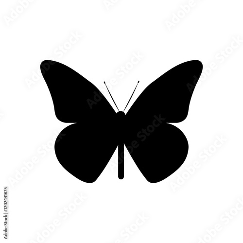 butterfly  nature, illustration, vector icon 