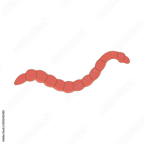 worm icon illustration design template