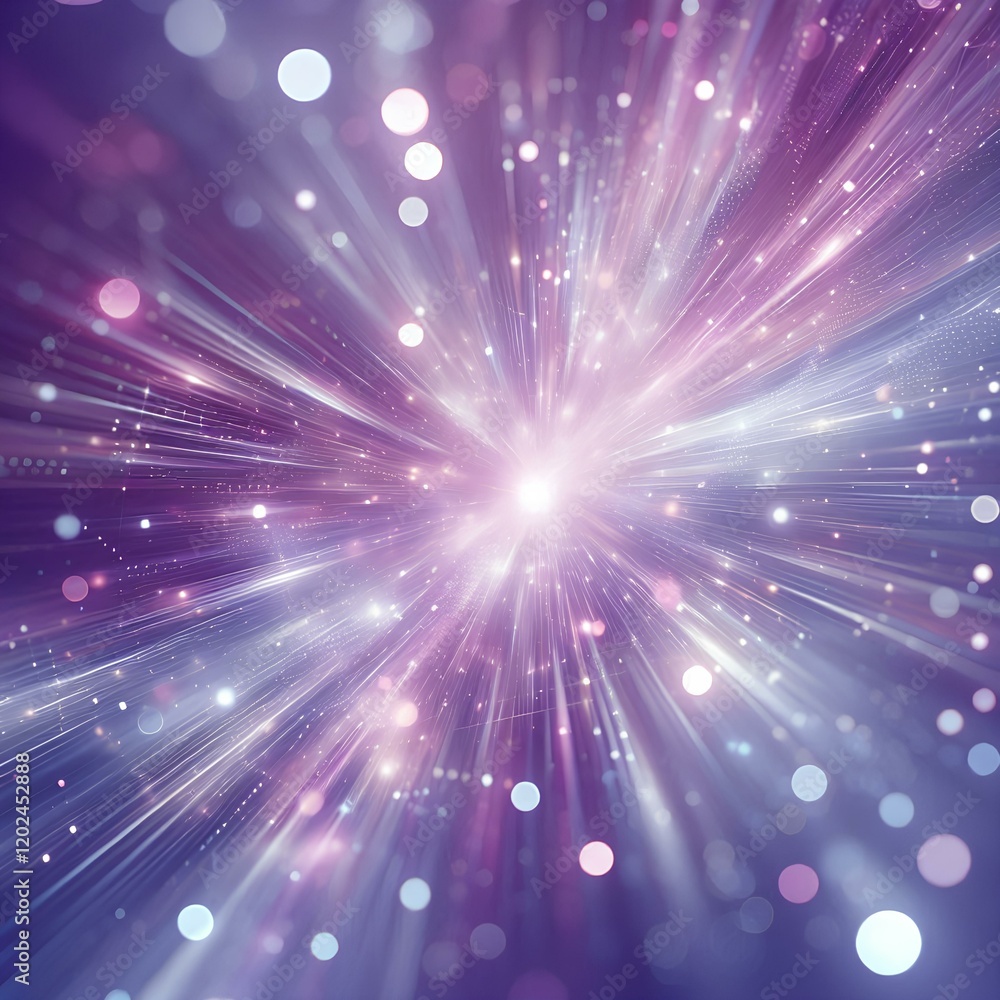 Fototapeta premium Defocused Brilliance: A Purple Symphony of Motion and Depth