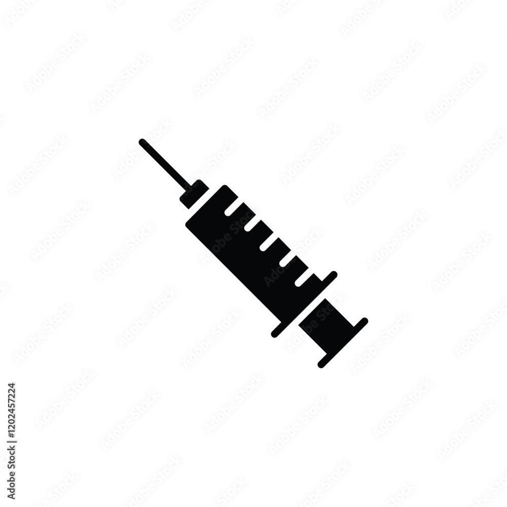 Syringe icon flat vector design Syringe icon flat vector design