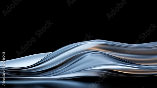 Wallpaper Mural Sleek trails of white and blue light in rapid motion, flowing across a deep black background, radiating a luxury futuristic aura. Torontodigital.ca