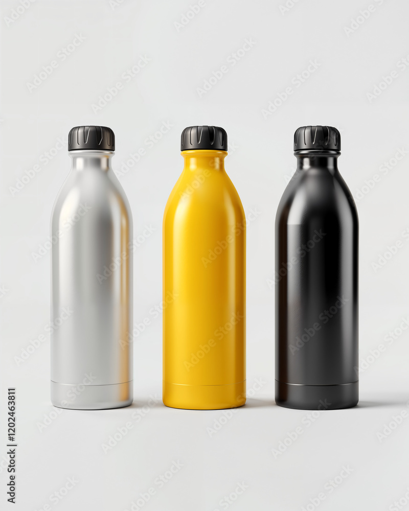 Stylish and functional water bottles in sleek metallic and matte finishes for daily adventures and hydration
