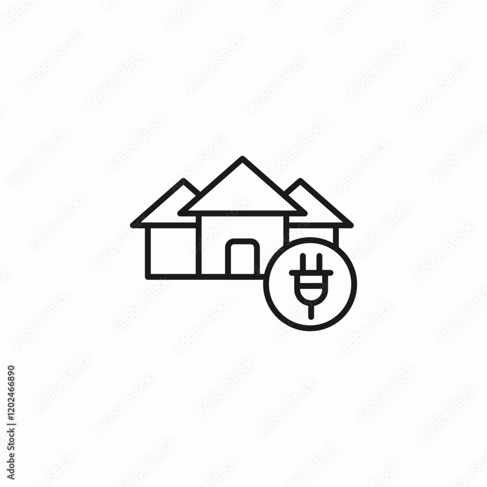 housing energy icon sign vector housing energy icon sign vector