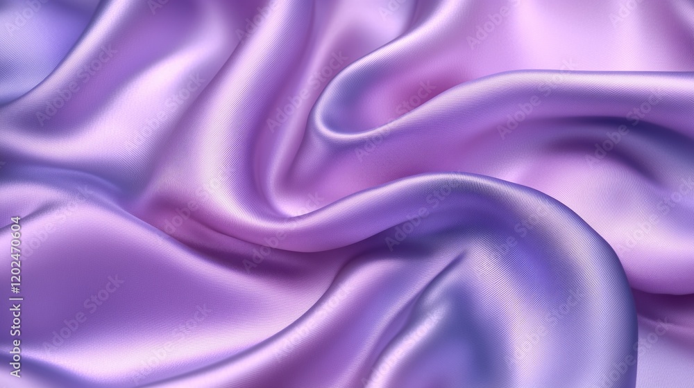 Obraz premium Soft lilac fabric with luxurious satin texture and seamless elegant folds