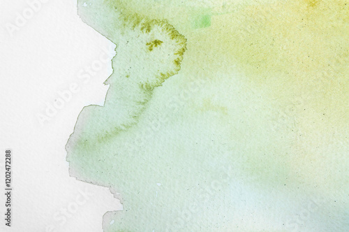 Watercolor background. Abstract painting. Background for a postcard. Spots of paint. Painting for the interior. Alla prima technique. Watercolor paper. 