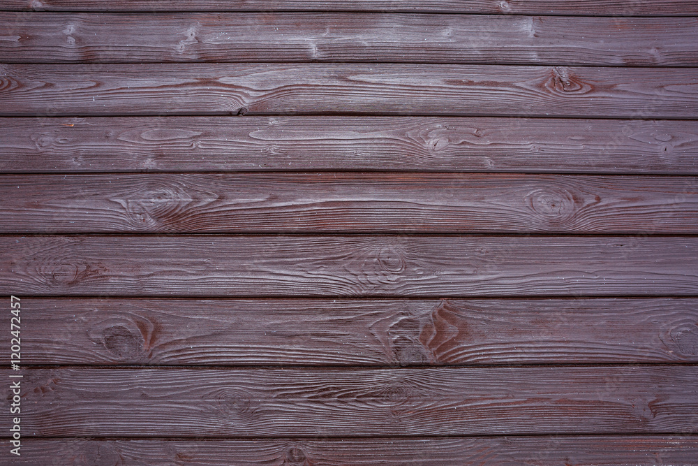 Obraz premium Wooden, brown building facade, background, texture, wood, boards.